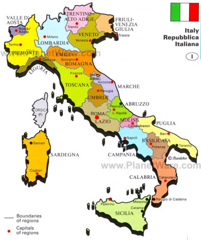 bees italy-republic-map
