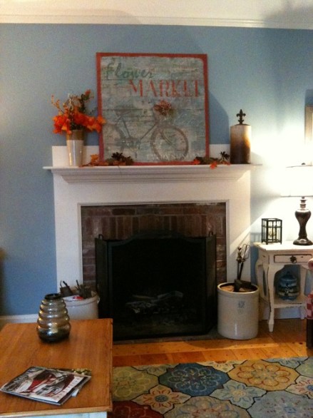 Glidden Before Mantel