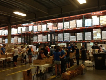 Greater Boston Food Bank Sorting