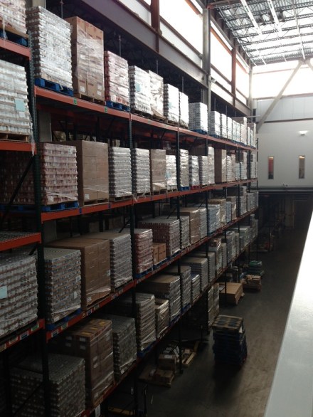 Greater Boston Food Bank Warehouse Shelves