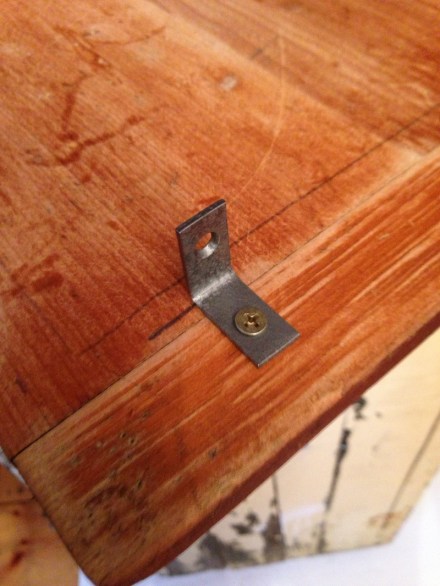 Bar Cart Attaching Top with L Brackets