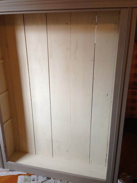 Cupboard Back Before