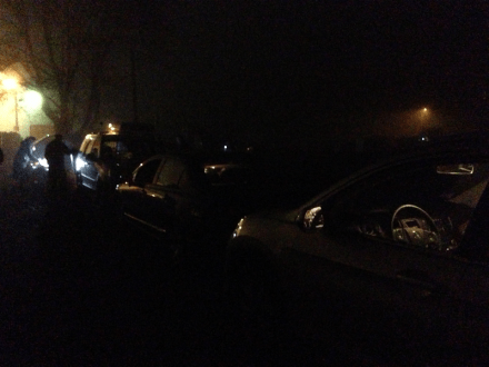 Dealers checking cars