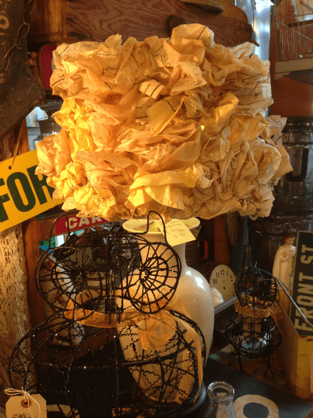 Junk Drawer Sewing Pattern Lampshade