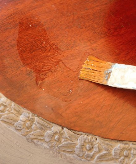 Martha Stewart Crackle Medium over shellac