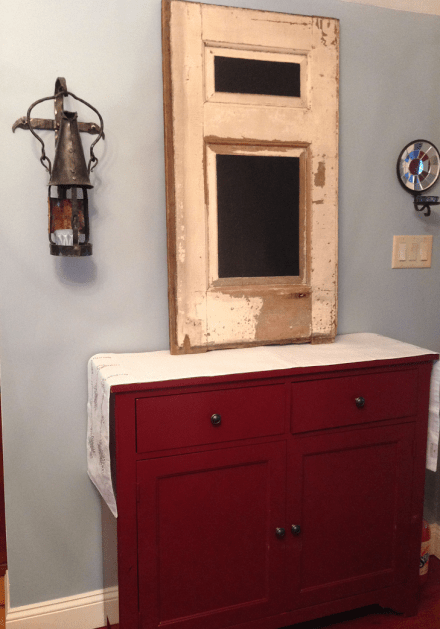 Santa Tablescape Door Background