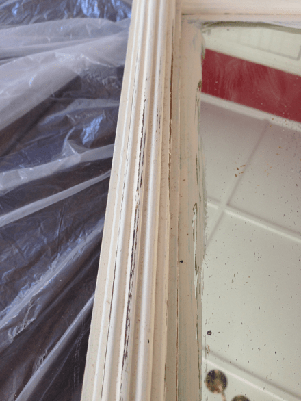 Antiqued Mirror Detail Sanded 2