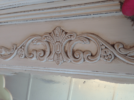 Antiqued Mirror Glazed and Sanded