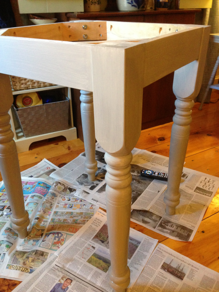 Butcher Block Base Before