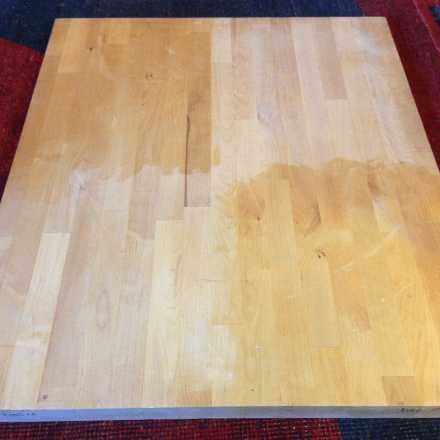 Butcher Block Top Before