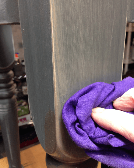 Martha Stewart Glaze wiping off