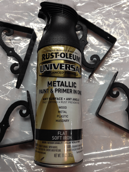 Rustoleum Metallic Paint for Brackets