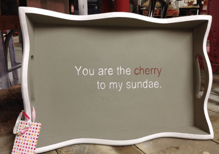 Vintage Thymes Cherry Sundae Sign