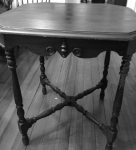 Antique Table Before Restoration&nbsp;B&W