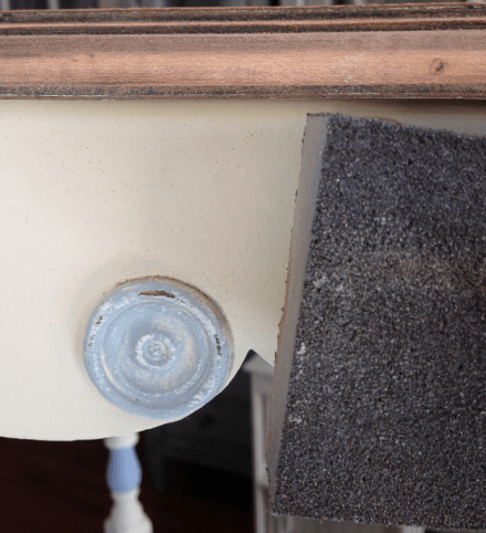 Antique Table Sanding Detail