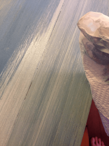 Nautical Cabinet Wiping Glaze off Top