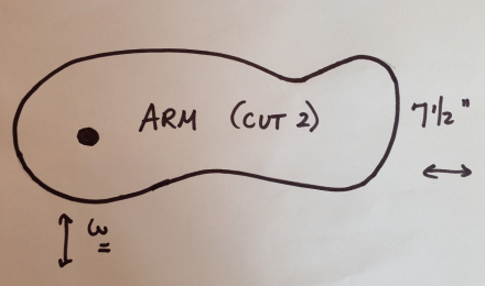 Wood Pattern Easter Bunny Arm