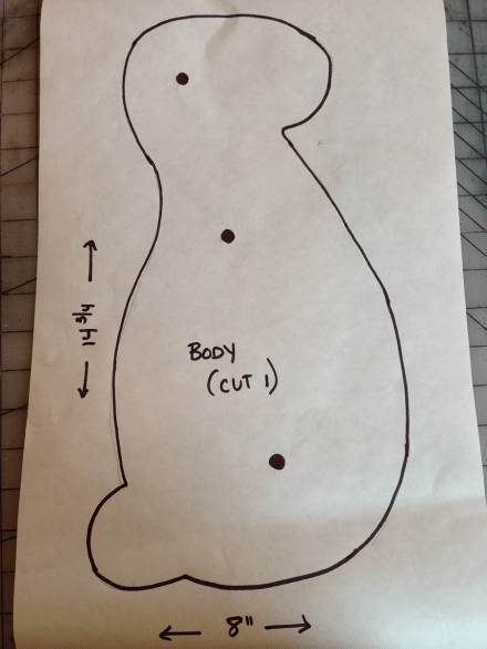 Wood Easter Bunny Pattern