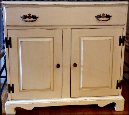 Country Pine Commode Painted
