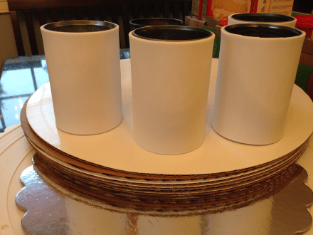 Cupcake Cans Covered in Foam