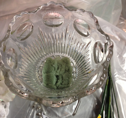 Mothers Day Bouquet Vase with FLorist Foam
