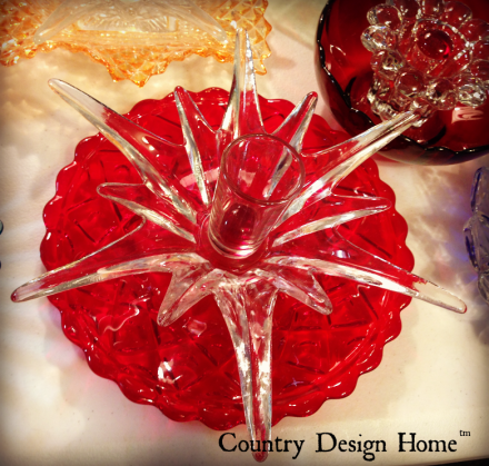 Creative Glass Works Red Flower