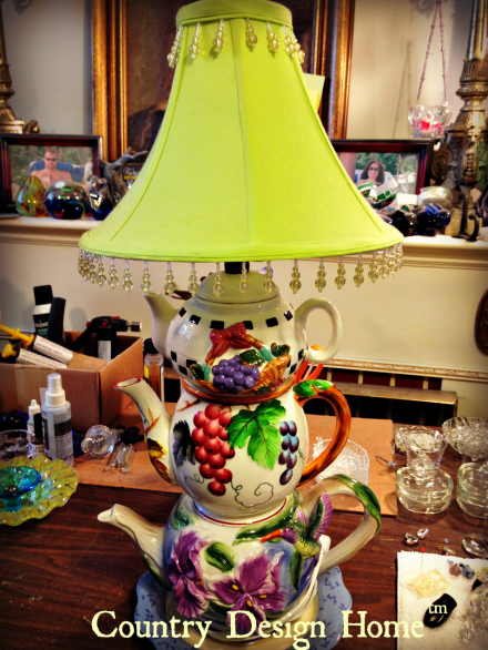 Creative Glass Works Teapot Lamp PM