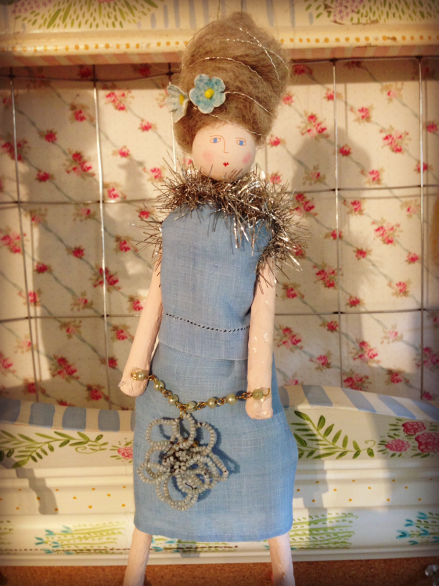 Lavender Mermaid Doll from Nantucket Mermaid