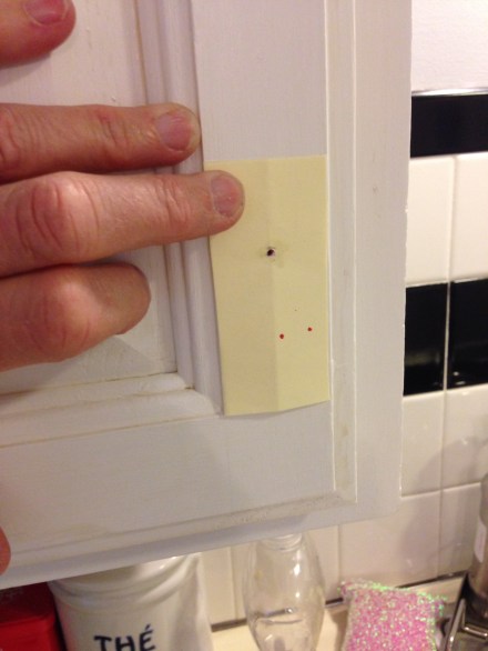 Cabinet Door Template for Knob