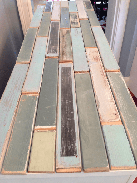 Coastal Kitchen Cupboard Arranging Shutter Slats