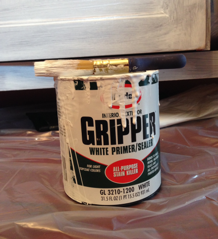 Coastal Kitchen Cupboard Glidden Gripper Primer