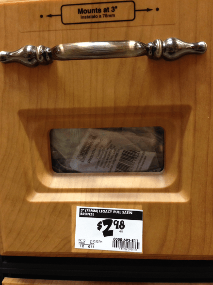 Home Depot Hardware Bin