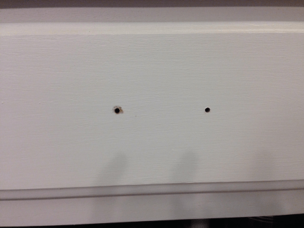 Hardware Install on Cabinet Drawers