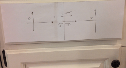Hardware Install Template on Drawer