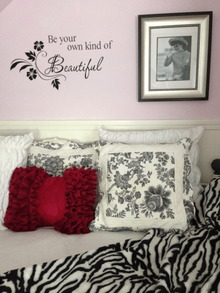 Wall Decal Completed Wall & Bed