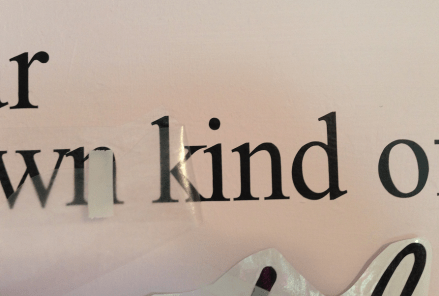 Wall Decal Peeling Off Transfer Film