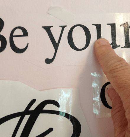 Wall Decal Rubbing on With Fingertip