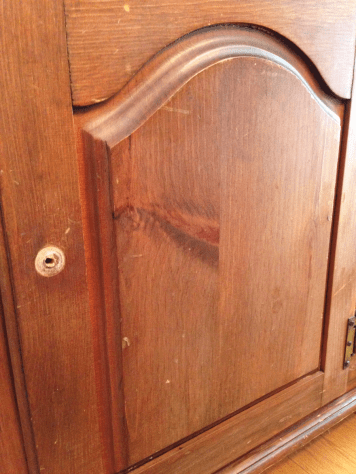 Dining Room Hutch Door Before