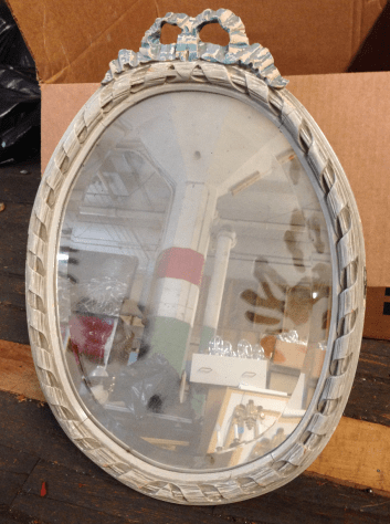 Green Goat Salvaged Beacon Hill Mirror