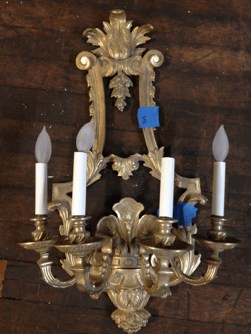 Green Goat Salvaged Brass Chandelier