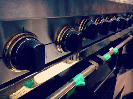 Green Goat Salvaged Stainless Stove PM