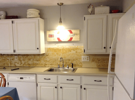 Thrifty Kitchen Makeover Before Crown Installation