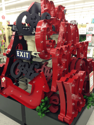 Hobby Lobby Red Marquee Letter Stack