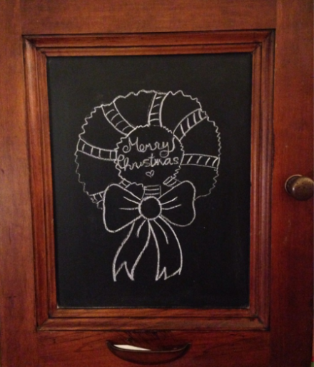 Country Door Chalkboard Mahogany and Copper