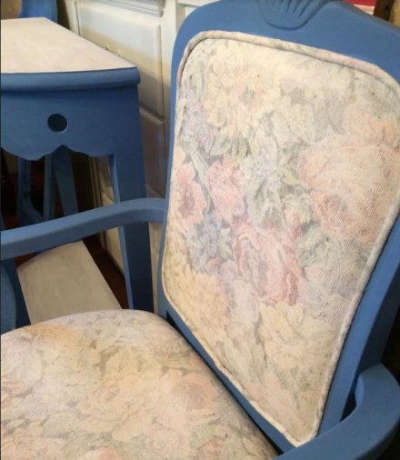 Annie Sloan Greek Blue Painted Chair