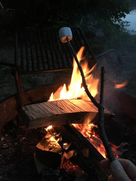 Huttopia Roasting Marshmallows