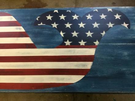 Whale Table Tail Closeup