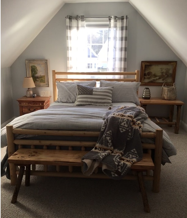 log cabin room decorated cacp