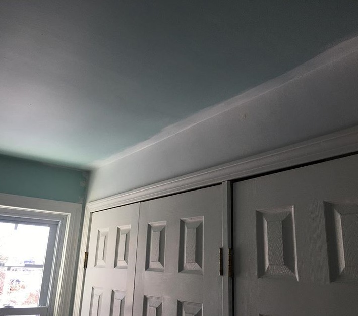 Master Bedroom Green Ceiling